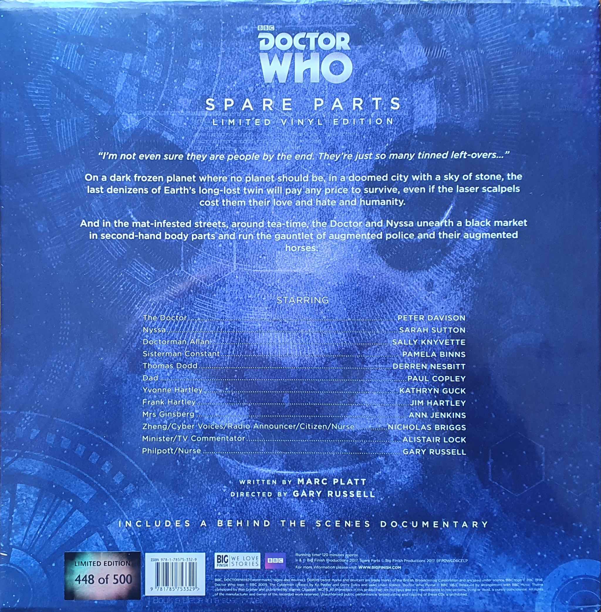Picture of BFPDWCD6CELP Doctor Who - Spare parts by artist Marc Platt from the BBC records and Tapes library
